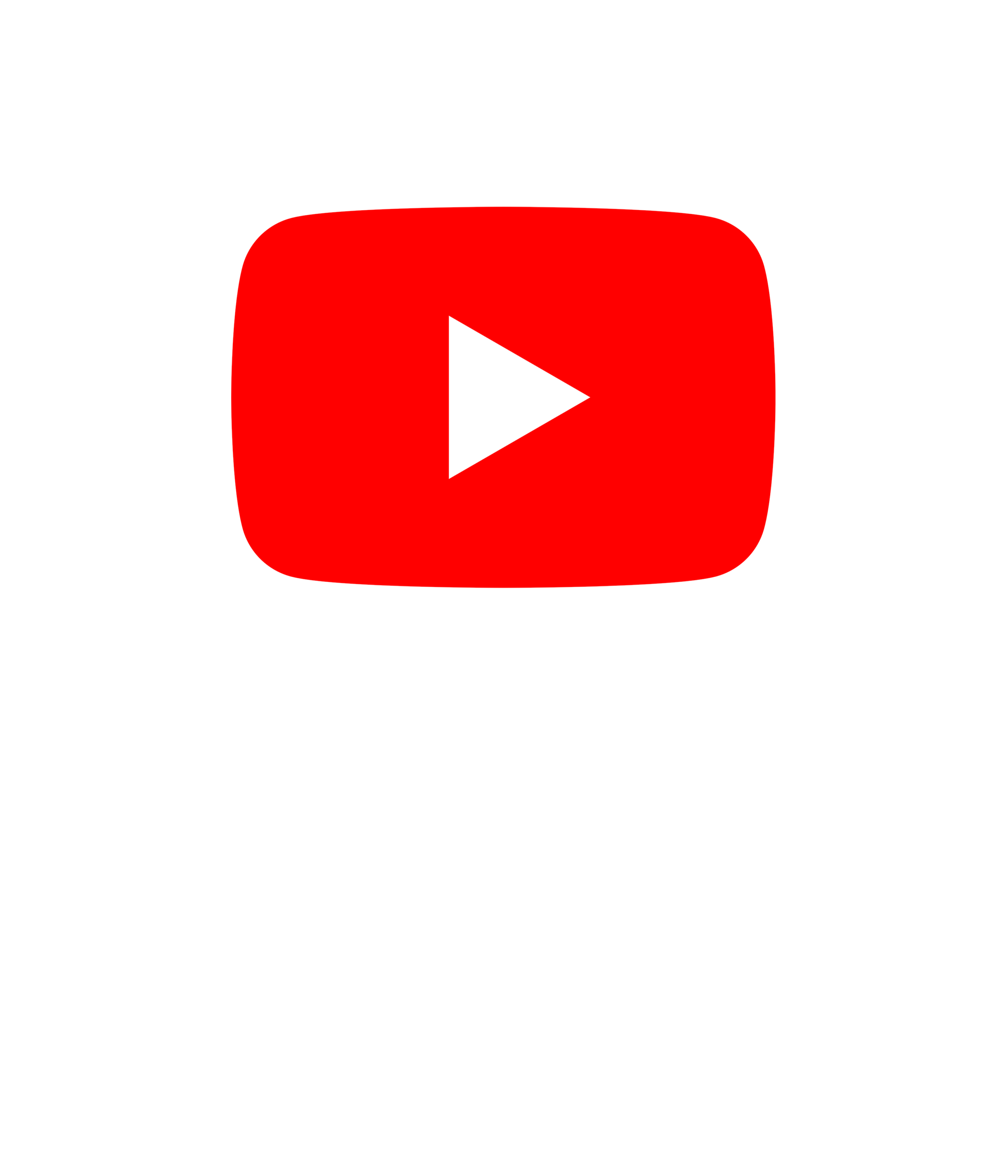 The YouTube logo with the text, "YouTube" under it